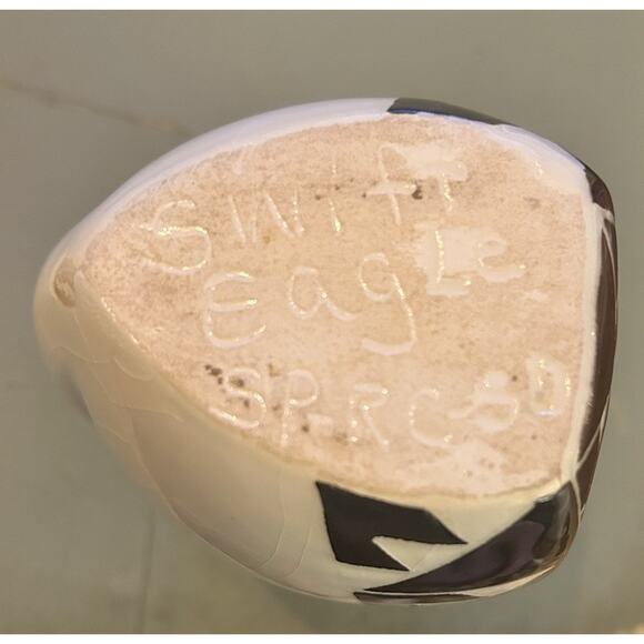 Vintage Signed Sioux Carved Pottery Vase Swift Eagle Native American Art Decor - Picture 6 of 7